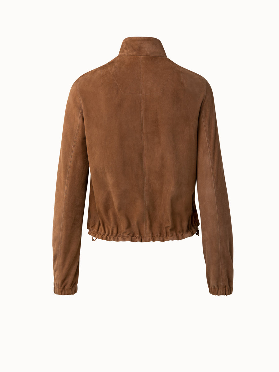 0658 Nia suede rider´s coat-