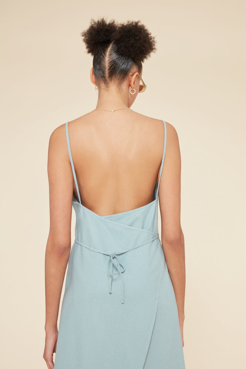 Baserange Yumi Apron Dress Buja Blue | recreation.io