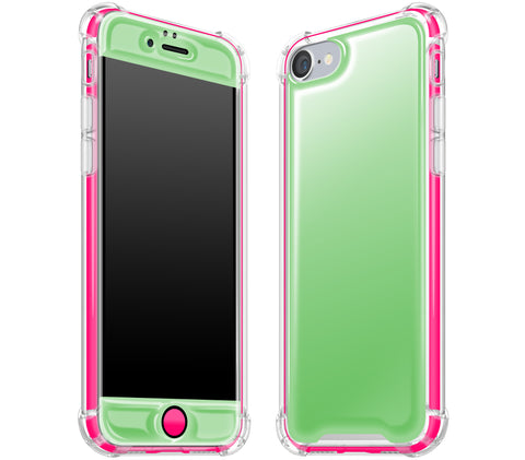 Apple Green / Neon Pink <br>iPhone 7/8 - Glow Gel case combo