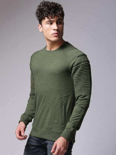 olive green sweatshirt mens