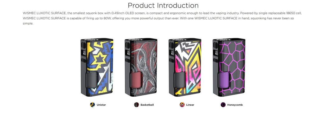 Wismec Luxotic Surface 80W Squonk Mod Introduction