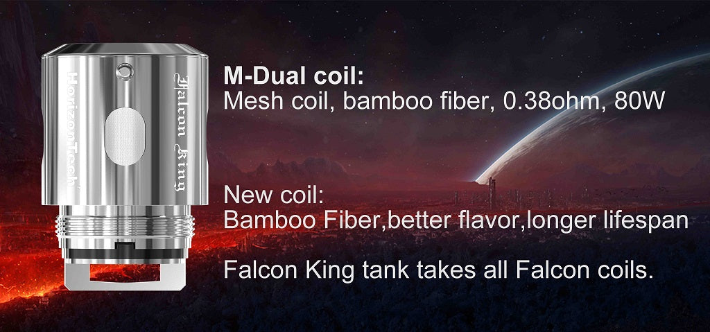Horizon Falcon King Tank M-Dual Mesh Coil Features