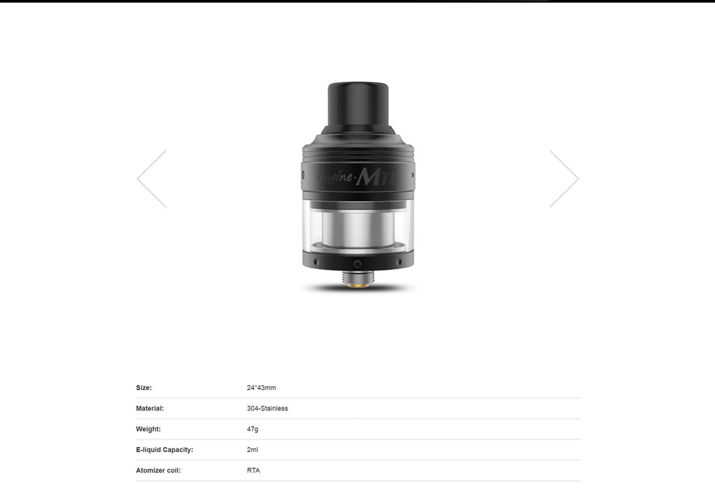 OBS Engine MTL RTA Specifications