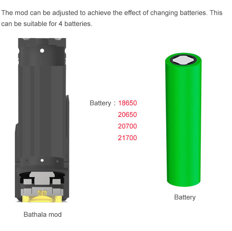 Serisvape Bathala Mech Mod Batteries