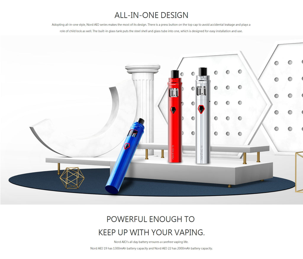 Smok Nord AIO 19 Vape Pen Kit Design