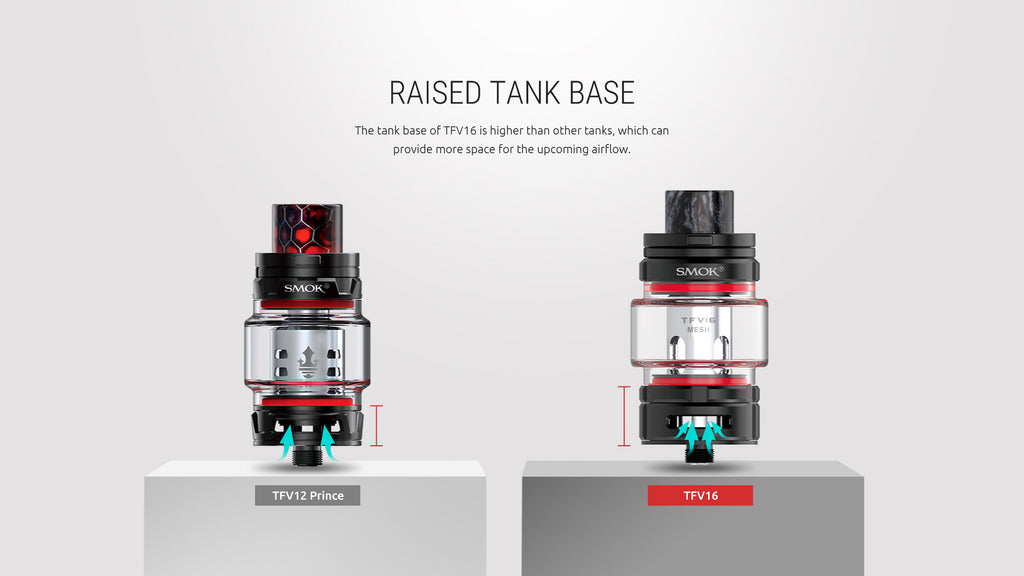 raised Smok TFV16 tank base