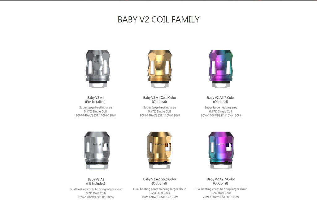 Smok TFV8 Baby V2 Coil Family