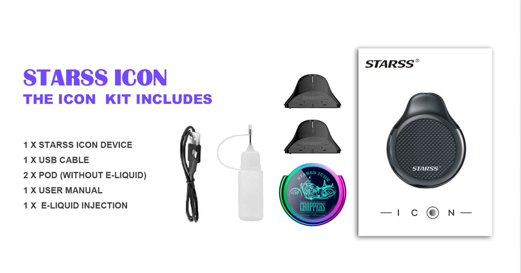 Starss Icon Vape Pod System Kit Includes
