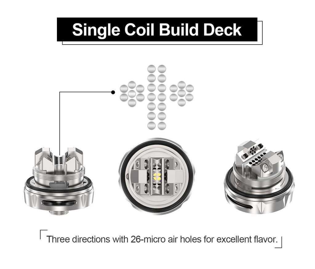 Thunderhead Creations Tauren ONE RTA 4.5ml Single Coil Build Deck