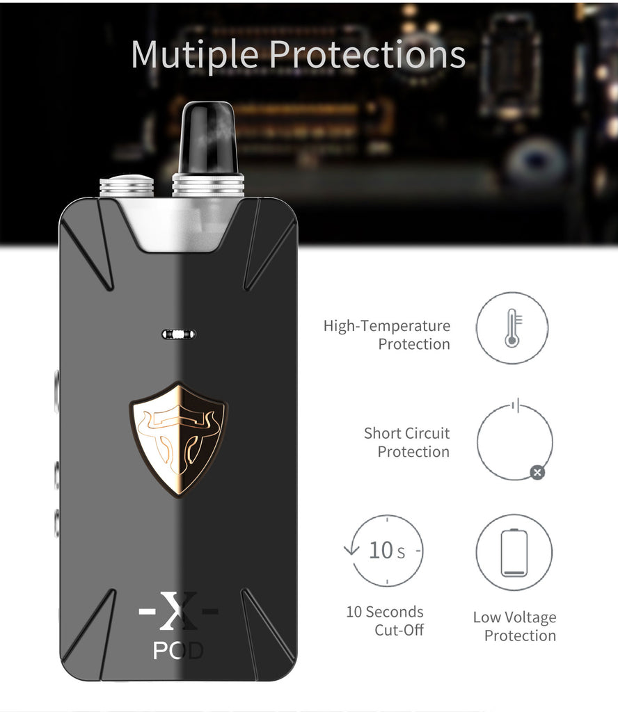 Thunderhead Creations Tauren X Vape Pod System Starter Kit Mesh Version Multiple Protection 1000mAh 2ml