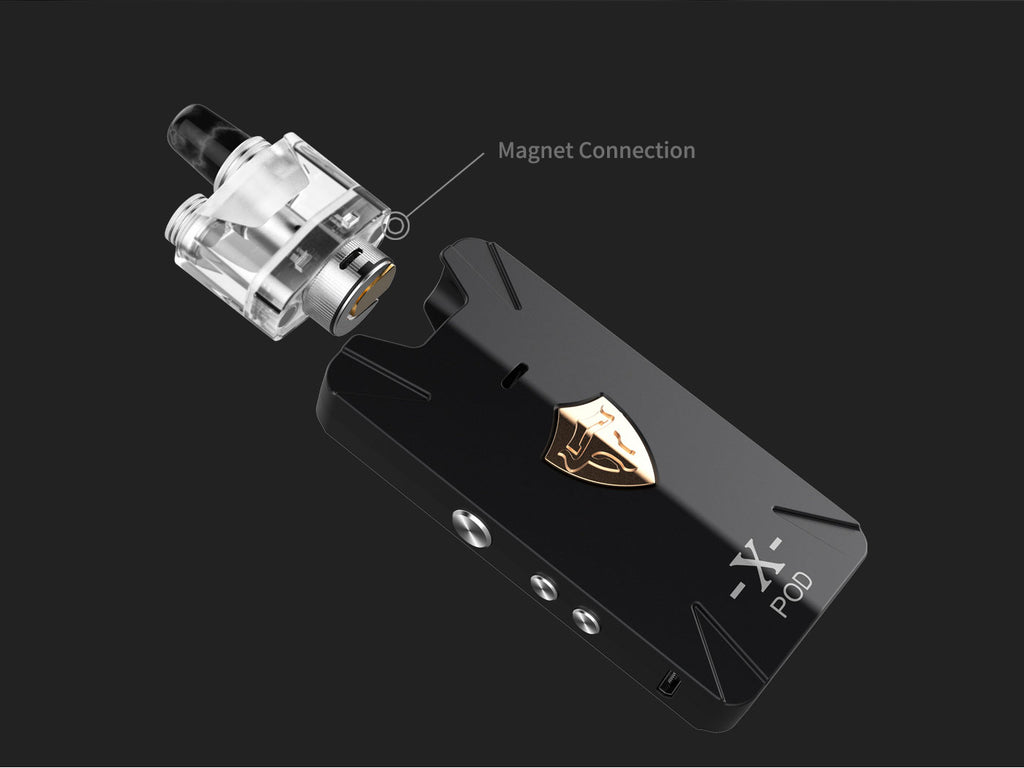 Thunderhead Creations Tauren X Vape Pod System Starter Kit Mesh Version Magnet Connection 1000mAh 2ml