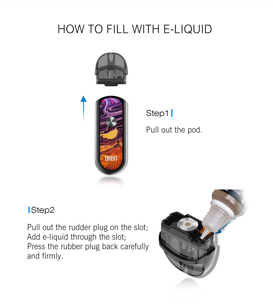 Think Vape Orbit Vape Pod System Fill ijk