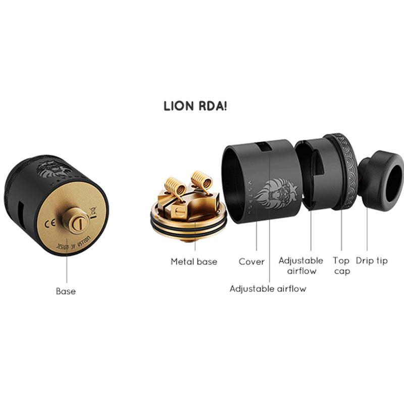 Vapor Storm Lion RDA Components