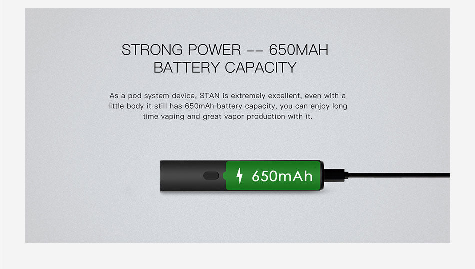 WELLON STAN Vape Pen Battery 650mAh Battery