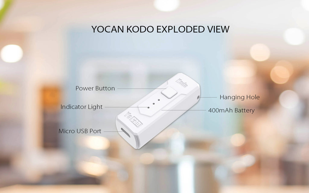Yocan Kodo VV Box Mod 400mAh Exploded View