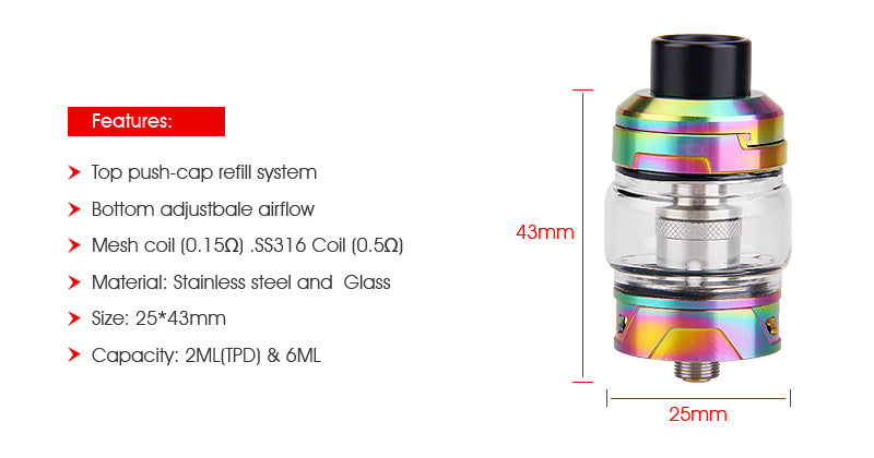 Yosta IGVI M2 Tank 6ml Features