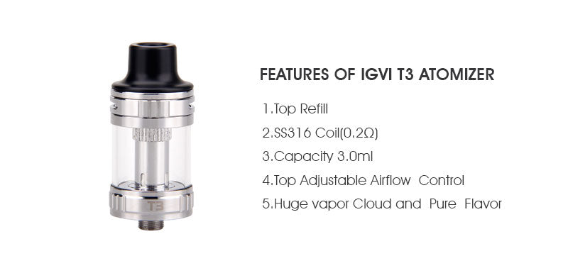 Yosta Livepor SE VW Mod Kit Features Of IGVI T3 Atomizer