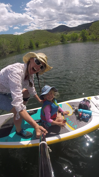 Mom Paddleboard Kid