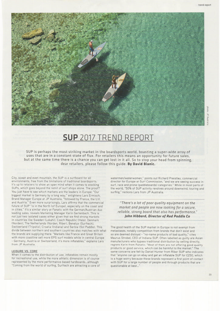 Boardsport Source: SUP 2017 Trend Report" - Hala