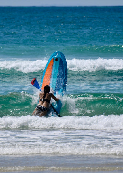 paddling sup surf ocean