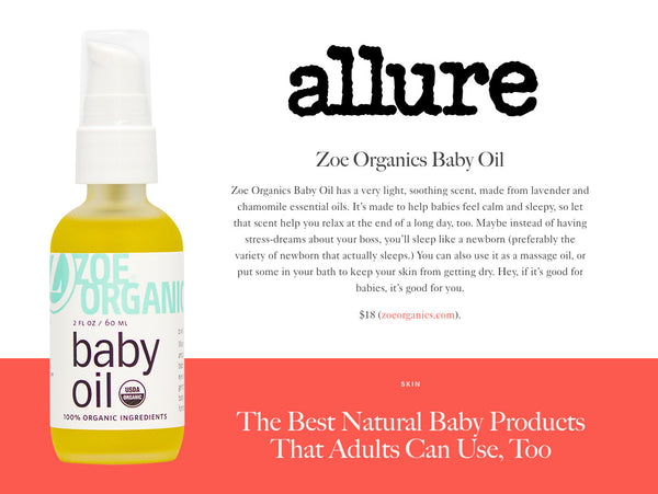 Allure: The Best Natural Baby Products That Adults Can Use, Too