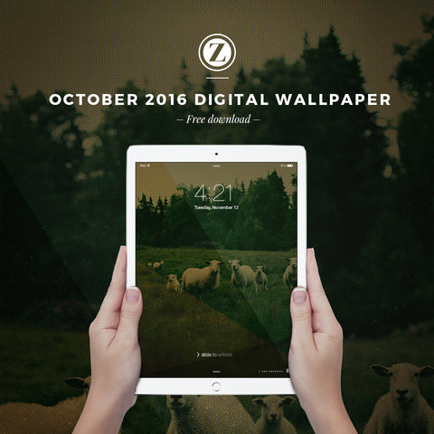 October 2016 Digital Wallpaper  |  Free Download