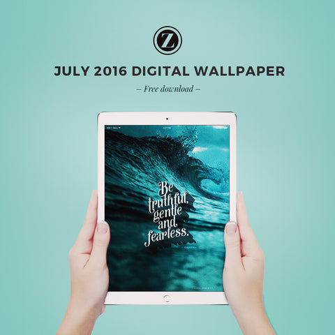 Zoe Organics Digital Wallpaper  |  Free Download  |  July 2016