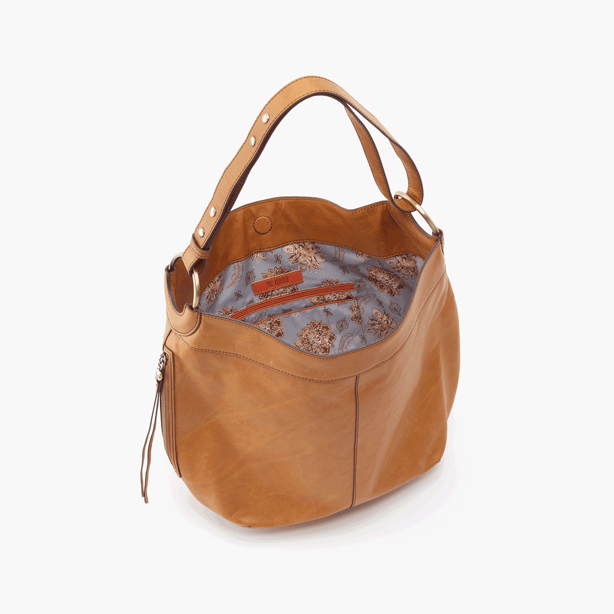 hobo port leather shoulder bag