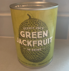 Can of jackfruit from Trader Joe's