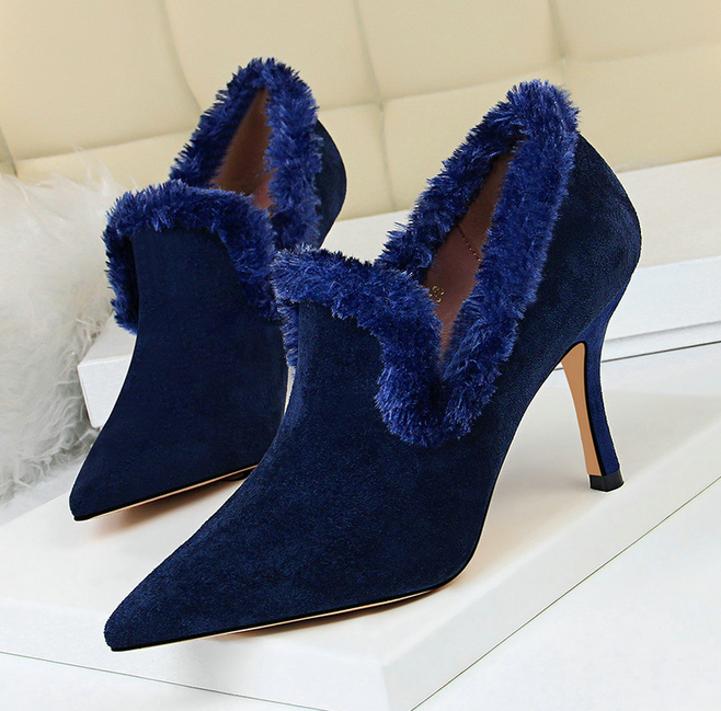 fur lined pumps