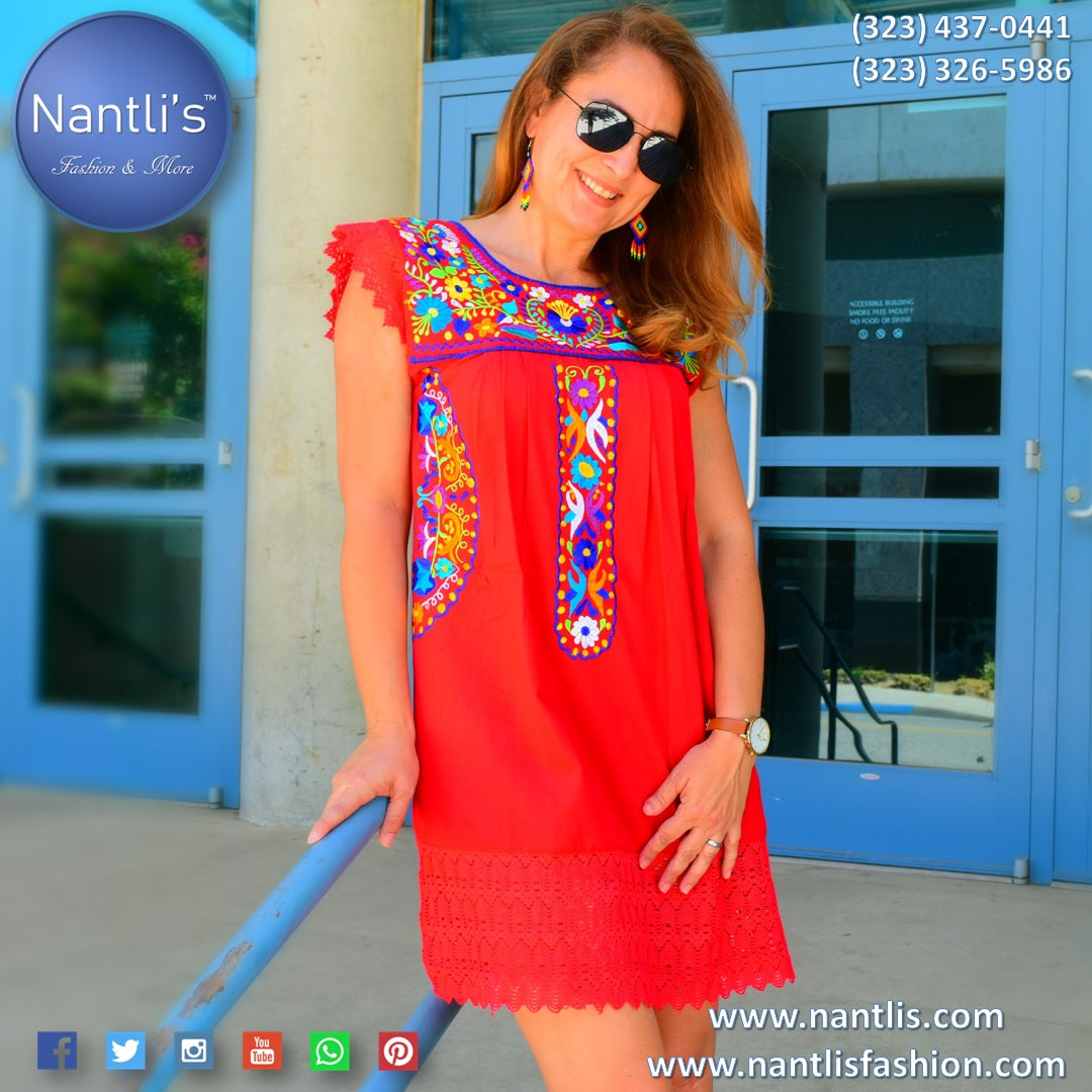 infinito concepto usted está Vestidos Bordados Finos – Nantli's - Online Store | Footwear, Clothing and  Accessories