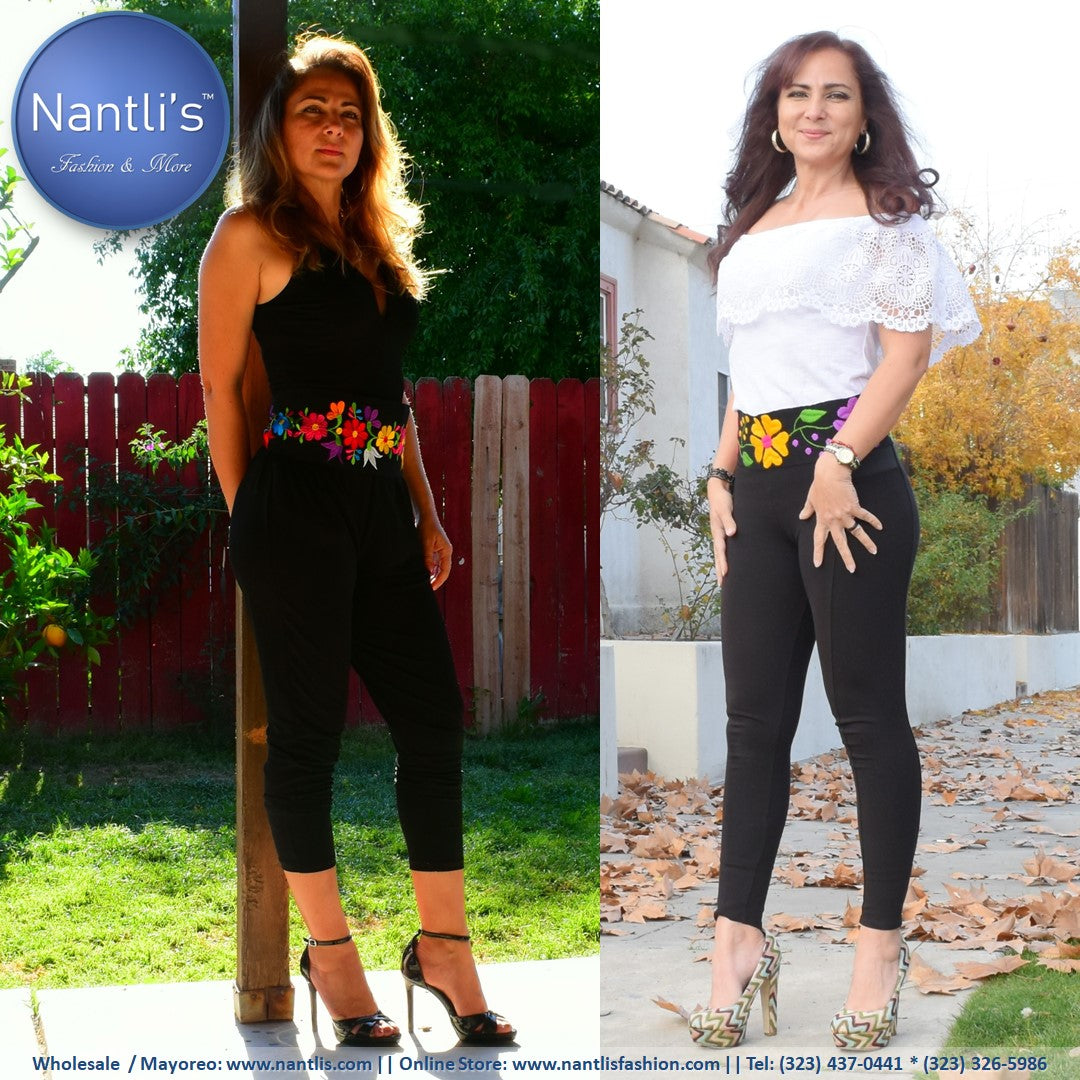 Tradicionales de Mujer / Mexican Belts for Women – tagged "Cinturones mexicanos bordados" – Nantli's - Online Store Footwear, Clothing Accessories