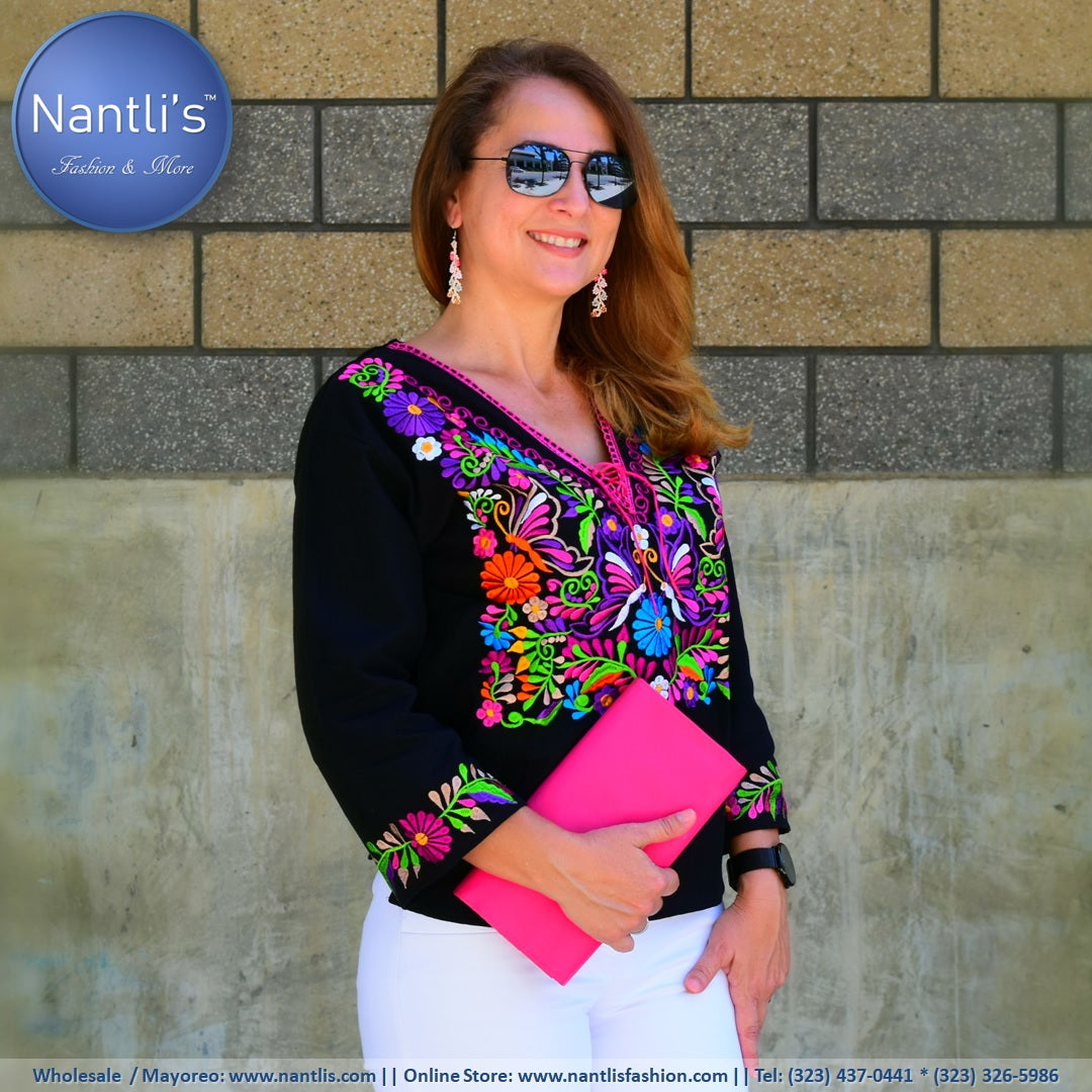 Blusas Mexicanas Bordadas / Mexican Blouses – Nantli's - Online Store | Footwear, Clothing and Accessories