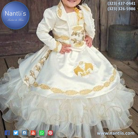 Vestido de Presentacion de niña Traje charro