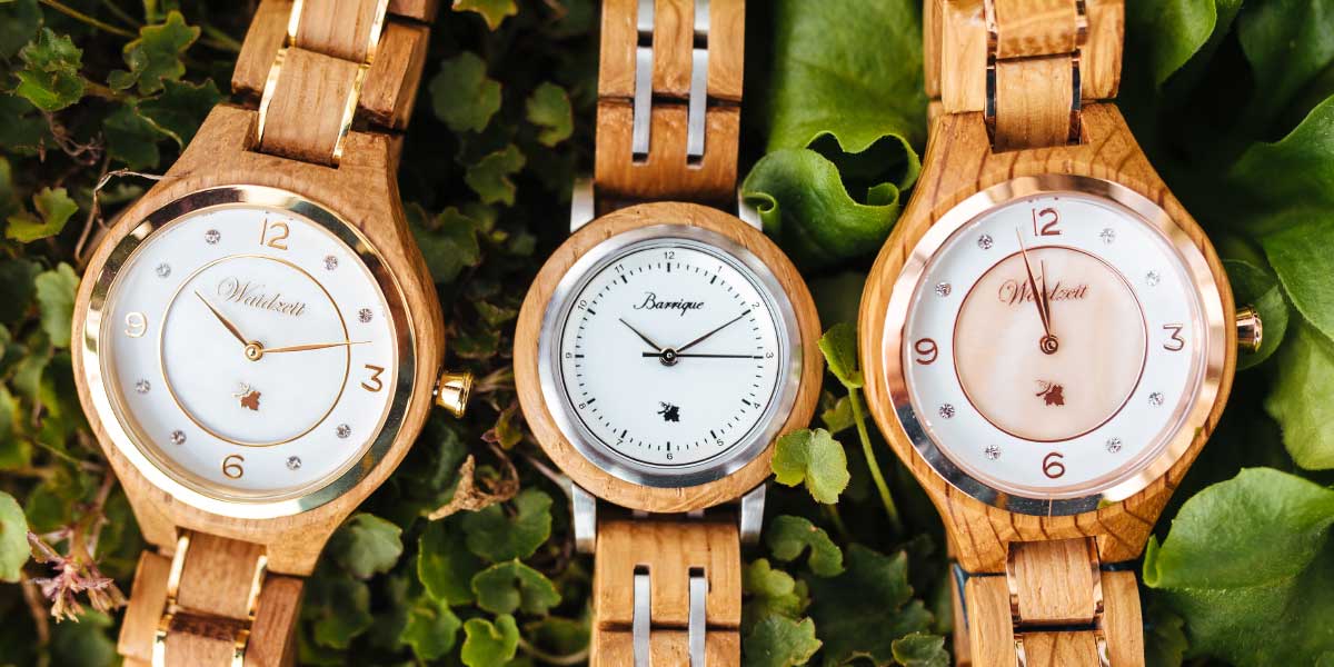 dřevěné hodinky waidzeit