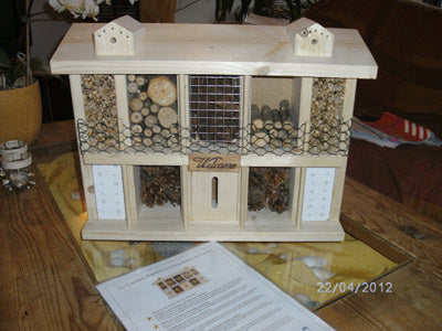 Insektenhotel-Bausatz bauen