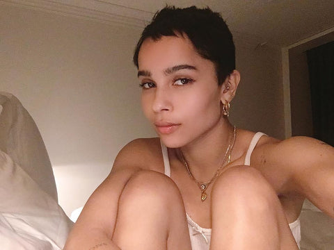 Zoe Kravitz On Instagram Showing Off Pixie Cut - Hairstyle Trends for 2020
