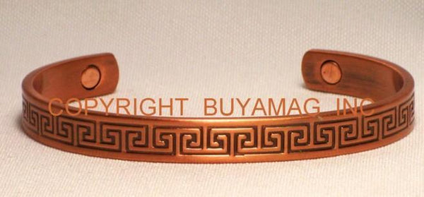 Magnetic Copper Bracelets & Two Magnets Antique or Braided