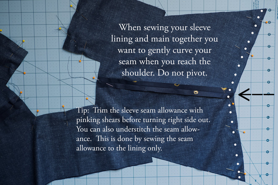 Sleeve sewing tips for bell sleeve Luna