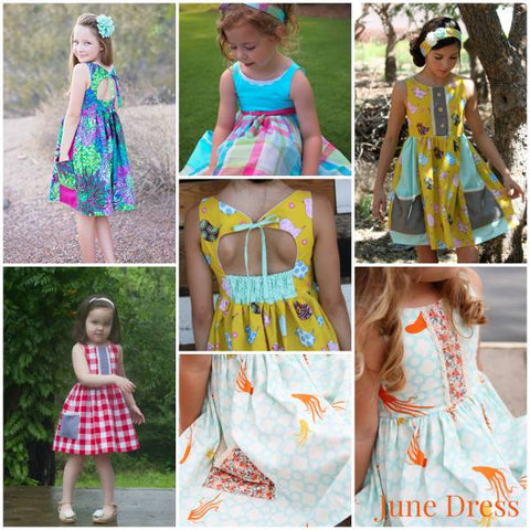 June dress pic collage