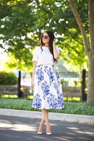 Blue and White Fashion Pic