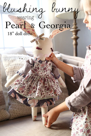 Blushing Bunny wears Pearl and Georgia