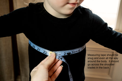 Measuring your child's bust