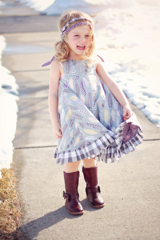 hope dress with braided headband