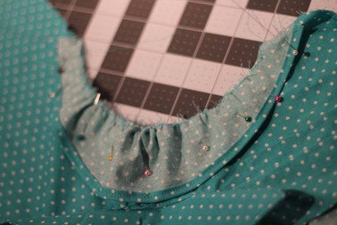 pin flutter to bodice