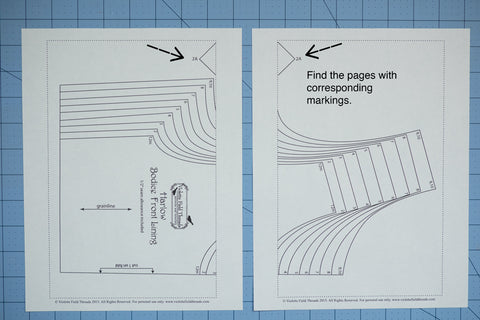 Assembling a pdf pattern