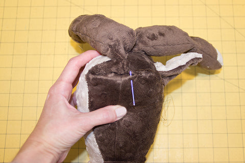 Slip stitch tutorial pic for Dude the Deer