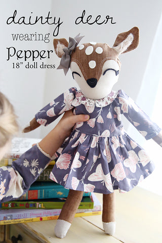 Dainty Deer wears Pepper dress