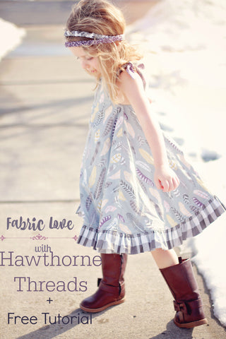Hope Dress with Hawthorne Threads Fabrics