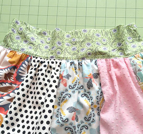 Sophia Skirt Topstiching the waistband photo